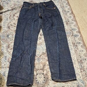 Levi's 501 Classic Dark Blue Straight Jeans